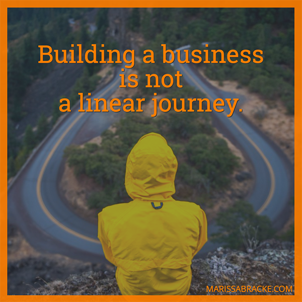 Building A Business Is Not A Linear Journey